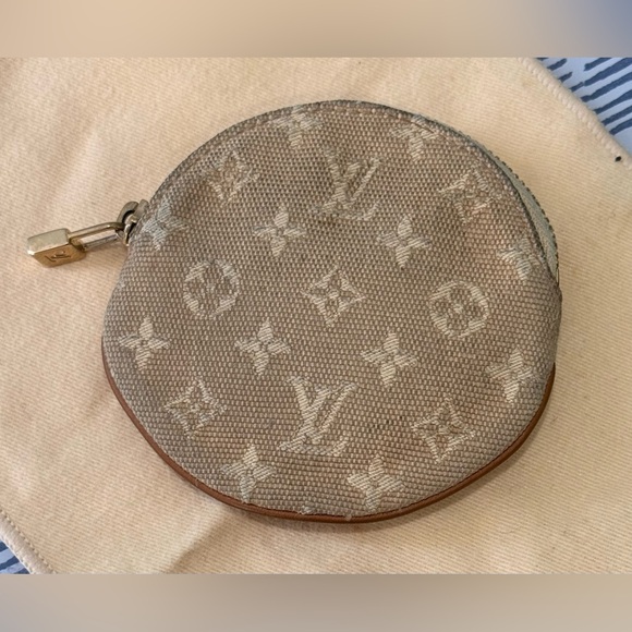 Louis Vuitton Monogram Porte Monnaie Mini Lin Coin Case + box / dust bag - Picture 3 of 12